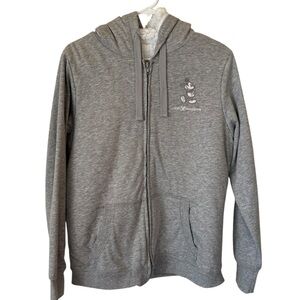 Mickey Gray Zip-Up Hoodie